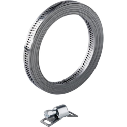 BANDE DE SERRAGE SANS FIN LARG 8mm LONG 25m AVEC 50 TETES (en coffret)