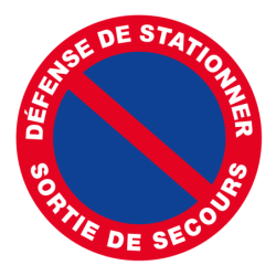DISQUE 180 mm DEFENSE DE STATIONNER