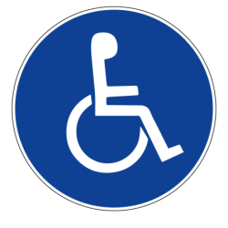DISQUE 300 mm HANDICAPES (LOGO)