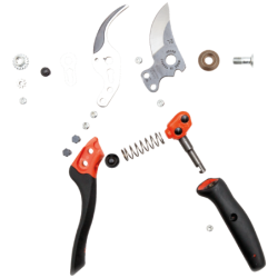 SECATEUR ERGO. ROT. MOYEN TETE N°2