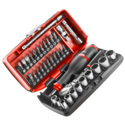 COFFRET CLIQUET + DOUILLES RADIO 1/4 boîte NANO - 6 pans RL.NANO1PB