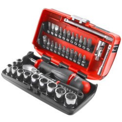 COFFRET CLIQUET + DOUILLES RADIO 1/4 boîte NANO - 6 pans RL.NANO1PB