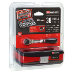 COFFRET CLIQUET + DOUILLES RADIO 1/4 boîte NANO - 6 pans RL.NANO1PB