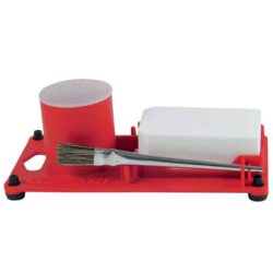 Platine de couvreur Standard : pot pour flux, pinceau