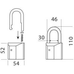 CADENAS GERA LAITON NICK. ANSE INOX PR CYL. EUROPE