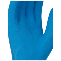 Gant chimie latex crépé bleu 30cm 3131X - AKLPT