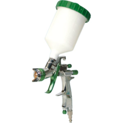 Pistolet de peinture par garvité pneumatique base pression en coffret Lacmé 410700