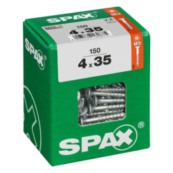 VIS A BOIS SPAX TF TORX T20 4x35mm F.P WIROX (boite 150 pcs)