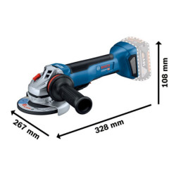 Meuleuse angulaire Ø 125mm GWS 18V-10P Solo Sans batterie En coffret L-BOXX