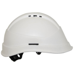 Casque KARA Blanc BTP Visière courte