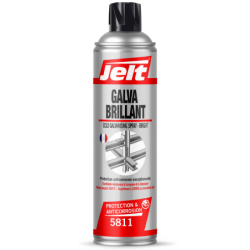 Galvanisation à froid antirouille GALVA FLASH ultra brillant aérosol 650-400ml 005821 Jelt