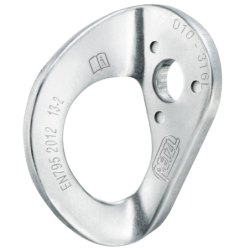 Plaquettes d'amarrage acier Coeur Stainless diam 10mm Pack de 20