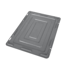 COUVERCLE POUR BAC E 400 X 300 MM AVEC CHARNIERES GRIS