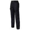 Pantalon multipoches Barroud polyester coton Noir