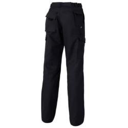 Pantalon multipoches Barroud polyester coton Noir