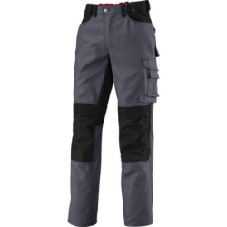 Pantalon genouillères Bperformance polyester coton 295g Gris/noir