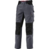 Pantalon genouillères Bperformance polyester coton 295g Gris/noir