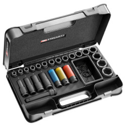 COFFRET DOUILLES À CHOCS 1/2' IMPACT 6PANS 10 a 32mm NS.550BPB