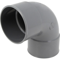 Coude simple pvc Femelle-Femelle 87°30 Ø125mm