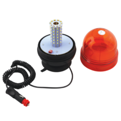 GYROPHARE MAGNETIQUE A LED 12 ET 24 V