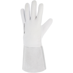 Gant cuir agneau manchette croûte 14cm 2011X