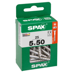 VIS A BOIS SPAX TF TORX T20 5x50mm F.P WIROX (boite 25 pcs)