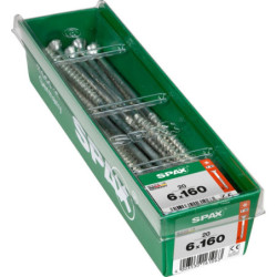 VIS A BOIS SPAX TF TORX T30 6x160mm F.P WIROX (boite 20 pcs)