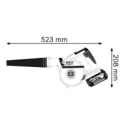 Souffleur sans fil GBL 18V-120 Li-ion sans batterie ni chargeur Bosch 06019F5100