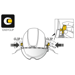 Visière Vizir incolore pour casques Vertex et Strato