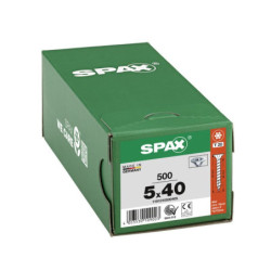 VIS A BOIS SPAX TF TORX T20 5x40mm F.T WIROX (boite 500 pcs)