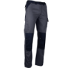 Pantalon Sulfate coton polyester 280g Gris sombre/noir