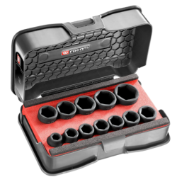 COFFRET DE 12 DOUILLES IMPACT COURTES 1/2 NSS.J12PB
