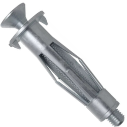CHEVILLE METALLIQUE POUR PLACO HM 8x55S TH avec vis à tête hexagonale (boite de 50 pcs)