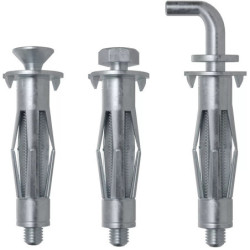 CHEVILLE METALLIQUE POUR PLACO HM 8x55S TH avec vis à tête hexagonale (boite de 50 pcs)