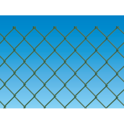 GRILLAGE SIMPLE TORSION MAILLE 50x50 PLASTIFIÉ VERT H 2,00m,FIL 2,50mm (rouleau de 25m)