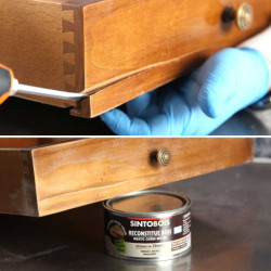 MASTIC BI-COMPOSANTS SOUPLE SINTOBOIS CHENE (boite de 190 gr)