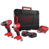 Pack de Perceuse-visseuse M18BLDDRC+ visseuse à chocs M18BLIDRC + 2 batteries En coffret