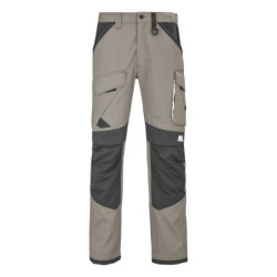 Pantalon genouillères Ruler coton polyester 250g Beige/charcoal