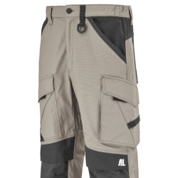 Pantalon genouillères Ruler coton polyester 250g Beige/charcoal