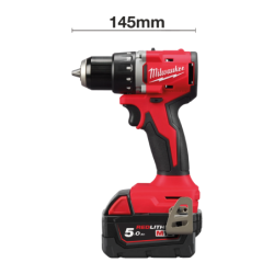 Perceuse visseuse sur batterie 18V Couple 62Nm Aavec batterie 5,0 Ah + chargeur M18 BLDDRC-502C MIL