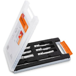 Coffret de 6 fraises carbure Ø12 à 22mm Prof. de coupe 35mm Emmanchement Weldon