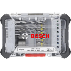 Coffret de 35 pieces Embouts de vissage + douilles + forets HSS