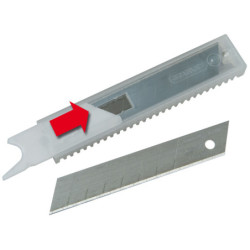 LAMES DE CUTTERS 25MM - CARTE 10 LAMES - FATMAX