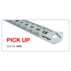 REGLE FLEXIBLE CHROMEE PICK-UP L.200MM