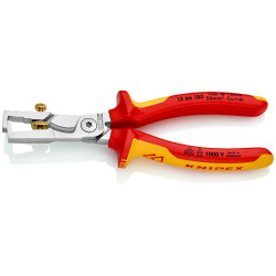 Pince à dénuder et coupe-câble Poignées isolées KNIPEX StriX®