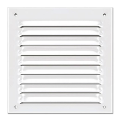 GRILLE 100X100 ALU BLANC A.M