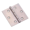 CHARNIERE CARREE 60x60mm PERCEE FRAISEE ACIER ZINGUE BLANC