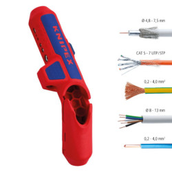 Outil universel à dégainer Version droitier KNIPEX ErgoStrip®