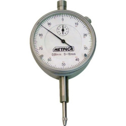 Comparateur de précision cadran Ø 58mm lecture 1/100éme Metrica 41019