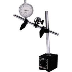 Support Comparateur avec base magnétique et tige central hauteur 230mm Metrica 46010